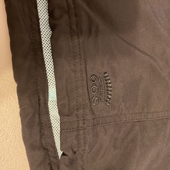 VTG Oleg Cassini Sports Jacket Women L Black Windbreaker NylonBlend FullZip 90s - Picture 5 of 8